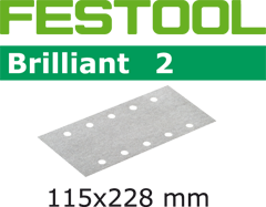 Шлифовальные листы Festool Brilliant 2 STF 115x228 P80 BR2/50 492824