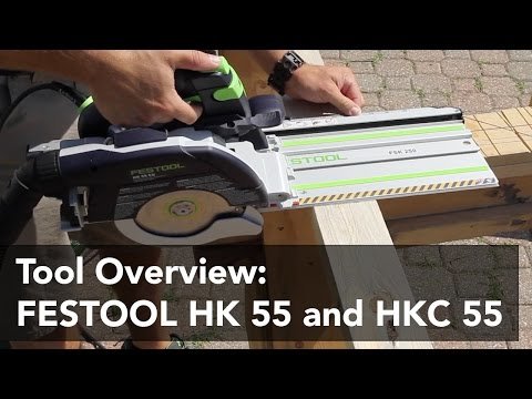 Festool HK 55 EBQ-Plus-FSK420 (576131) дисковая пила с торцовочной шиной Видео