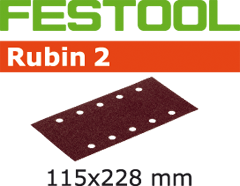 Шлифовальные листы Festool Rubin 2 STF 115X228 P150 RU2/50 499035