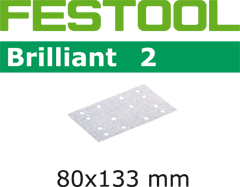 Шлифовальные листы Festool Brilliant 2 STF 80x133 P80 BR2/50 492850