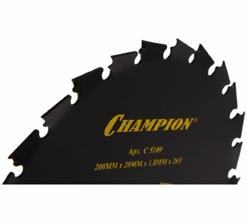 Нож с долотообразными зубцами (200х20 мм) Champion (C5109)    