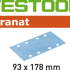 Шлифовальные листы Festool Granat STF 93X178 P400 GR/100 498943