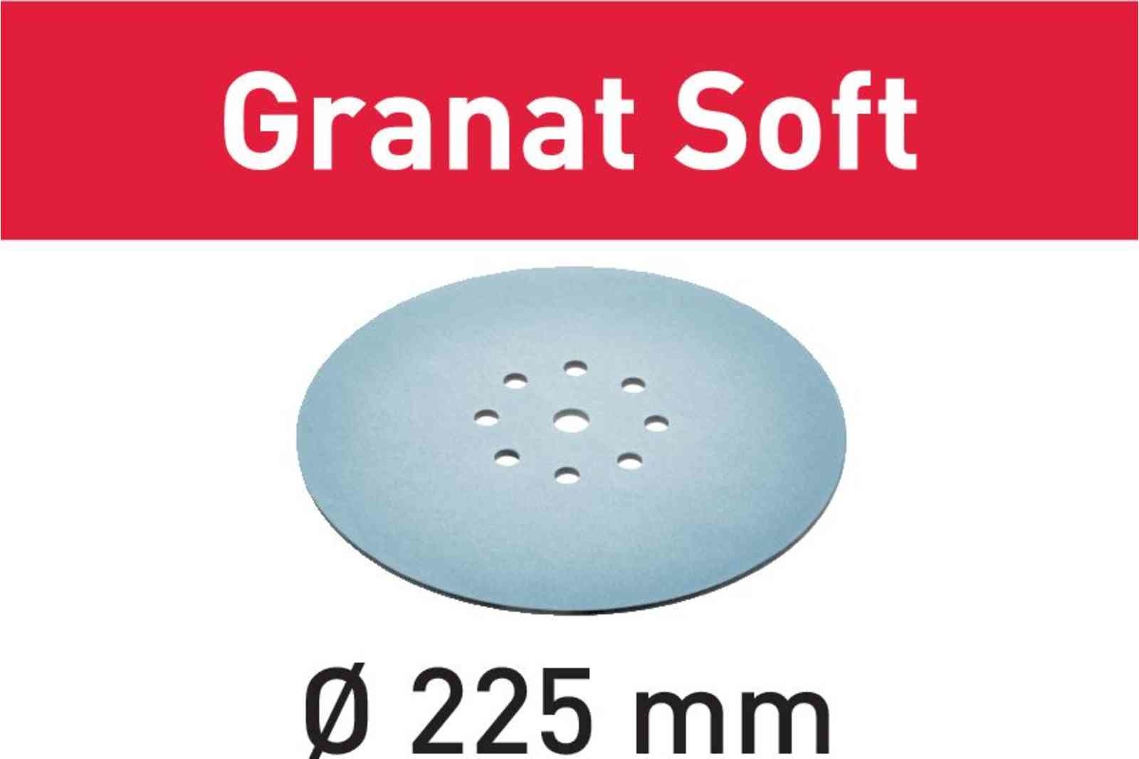 Шлифовальные круги Festool Granat Soft  225 (шлифовальная бумага на вспененной подложке)