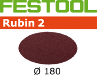 Шлифовальные круги Festool Rubin 2 STF D180/0 P40 RU2/50 499125