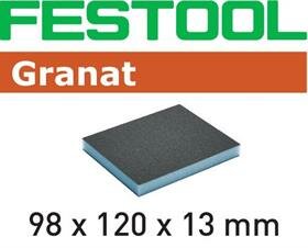 Губка шлифовальная Festool 98x120x13 800 GR/6 Granat 201507