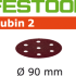 Шлифовальные круги Festool Rubin 2 STF D90/6 P120 RU2/50 499081