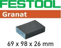 Губка шлифовальная Festool Granat 69x98x26 P36 GR/6 201080