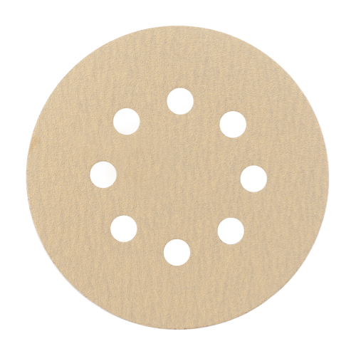 Шлифовальный диск Р100 HANKO YELLOW PAPER AP33M (125 мм, 8 отверстий) 