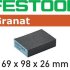 Губка шлифовальная Festool Granat 69x98x26 P120 GR/6 201082