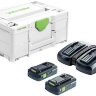 Оснастка энергоснабжения 18В, в конт. Sys3, компл. SYS 18V 2x4,0/TCL6DUO (577109)