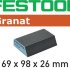 Губка шлифовальная Festool Granat 69x98x26 P120 CO GR/6 201084