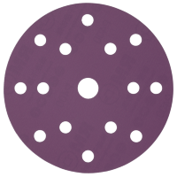 Шлифовальный диск Р240  HANKO PURPLE PAPER PP627 (150 мм, 15 отверстий) 