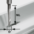 Фреза для обработки алюминиевых сплавов Festool HS S8 D5/NL23 491036