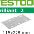 Шлифовальные листы Festool Brilliant 2 STF 115x228 P40 BR2/50 492822