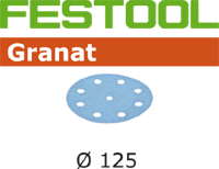 Шлифовальные круги Festool Granat STF D125/8 P80 GR/10 497147