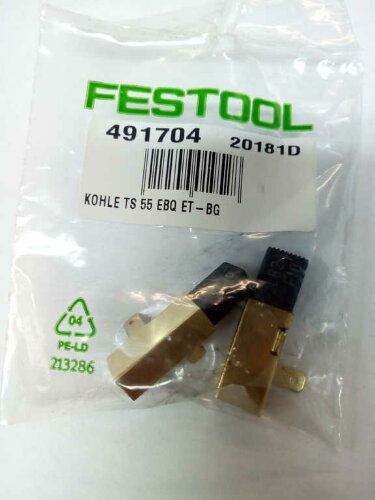 Щётки угольные Festool (pair) 230V 491704 TS 55, TS 75, HK 55, CS 50 491704