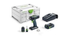 Аккумуляторная дрель-шуруповёрт Festool T 18+3 HPC 4,0 I-Plus (комплект с 1 акб) Аккумуляторная дрель-шуруповёрт Festool T 18+3 HPC 4,0 I-Plus (комплект с 1 акб)