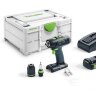 Аккумуляторная дрель-шуруповёрт Festool T 18+3 HPC 4,0 I-Plus (комплект с 1 акб)