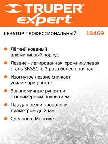 Секатор профессиональный Truper Expert (18469) 