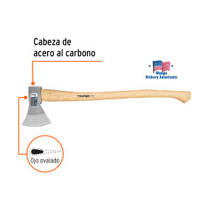 Топор Truper европейского типа 1000 г (101768)