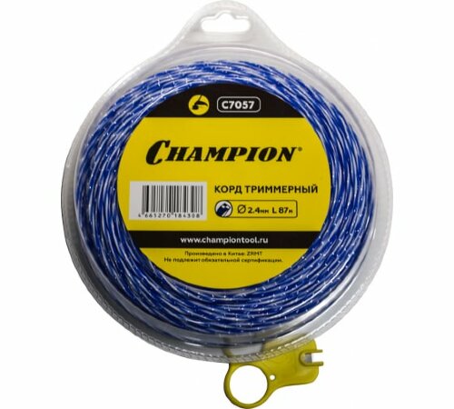 Корд триммерный Sky-cutter (2.4 мм; 87 м; витой квадрат) CHAMPION (C7057)​   