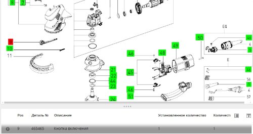 Кнопка  RO 150 FEQ MOTOR (465465)
