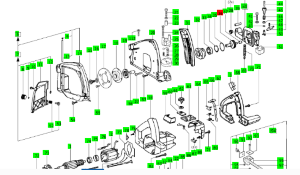 Вал-шестерня (редуктор) PF 1200 E Festool (461902)