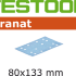 Шлифовальные листы Festool Granat STF 80x133 P240 GR/100 497124