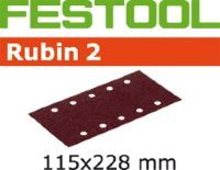 Шлифовальные листы Festool Rubin 2 STF 115X228 P180 RU2/50 499036