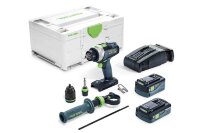 Аккумуляторная ударная дрель-шуруповёрт Festool QUADRIVE TPC 18/4 5,2/4,0 I-Plus-SCA (576771) Аккумуляторная ударная дрель-шуруповёрт Festool QUADRIVE TPC 18/4 5,2/4,0 I-Plus-SCA (576771)