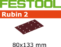 Шлифовальные листы Festool Rubin 2 STF 80X133 P40 RU2/10 499054