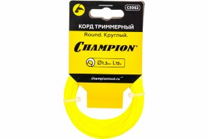 Корд триммерный Round (1.3 мм; 15 м; круглый) CHAMPION (C5062)