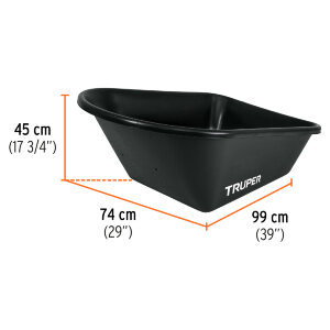 Тачка 120 л Truper (11777)