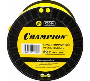 Корд триммерный Round (2.0 мм; 130 м; круглый) CHAMPION (C5014)