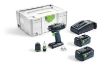 Дрель-шуруповерт Festool T 18+3 Li 5,2-Plus аккумуляторная (574756) Дрель-шуруповерт Festool T 18+3 Li 5,2-Plus аккумуляторная (574756)