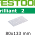 Шлифовальные листы Festool Brilliant 2 STF 80x133 P80 BR2/50 492850