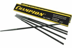 Напильники 4.8, 12шт CHAMPION (C8003)