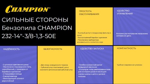 Бензопила CHAMPION 232-14" 