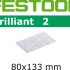 Шлифовальные листы Festool Brilliant 2 STF 80x133 P60 BR2/10 496008