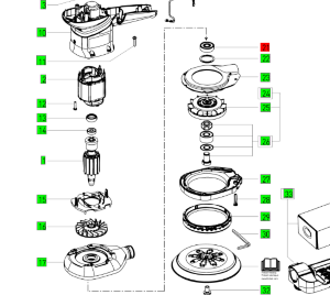 Шарикоподшипник радиальный 6200 DDU DIN 625 NSK (401601) Festool