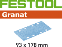 Шлифовальные листы Festool Granat STF 93X178 P60 GR/50 498934