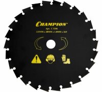  Нож с долотообразными зубцами (225х20 мм) Champion (C5206) 