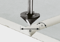 Фреза по гипсокартону Festool HW S8 D12,5/45° 491000