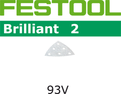Шлифовальные листы Festool Brillian 2 STF V93/6 P80 BR2/50 492885