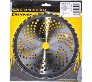 Нож с зубцами из твердого сплава Anti-kick (230х25,4 мм) Champion (C5122)