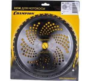 Нож с зубцами из твердого сплава Anti-kick (255х25,4 мм) Champion (C5121)