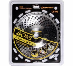 Нож с зубцами из твердого сплава Bowl (230х25,4 мм) Champion (C5198)