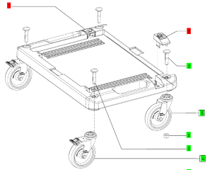 Толкатель(защелка) для тележки RB SYS Festool (704398)  