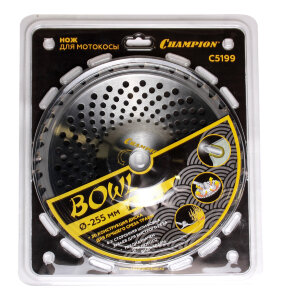 Нож с зубцами из твердого сплава Bowl (255х25,4 мм) Champion (C5199)